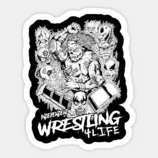 Indy Wrestling 4Life Sticker